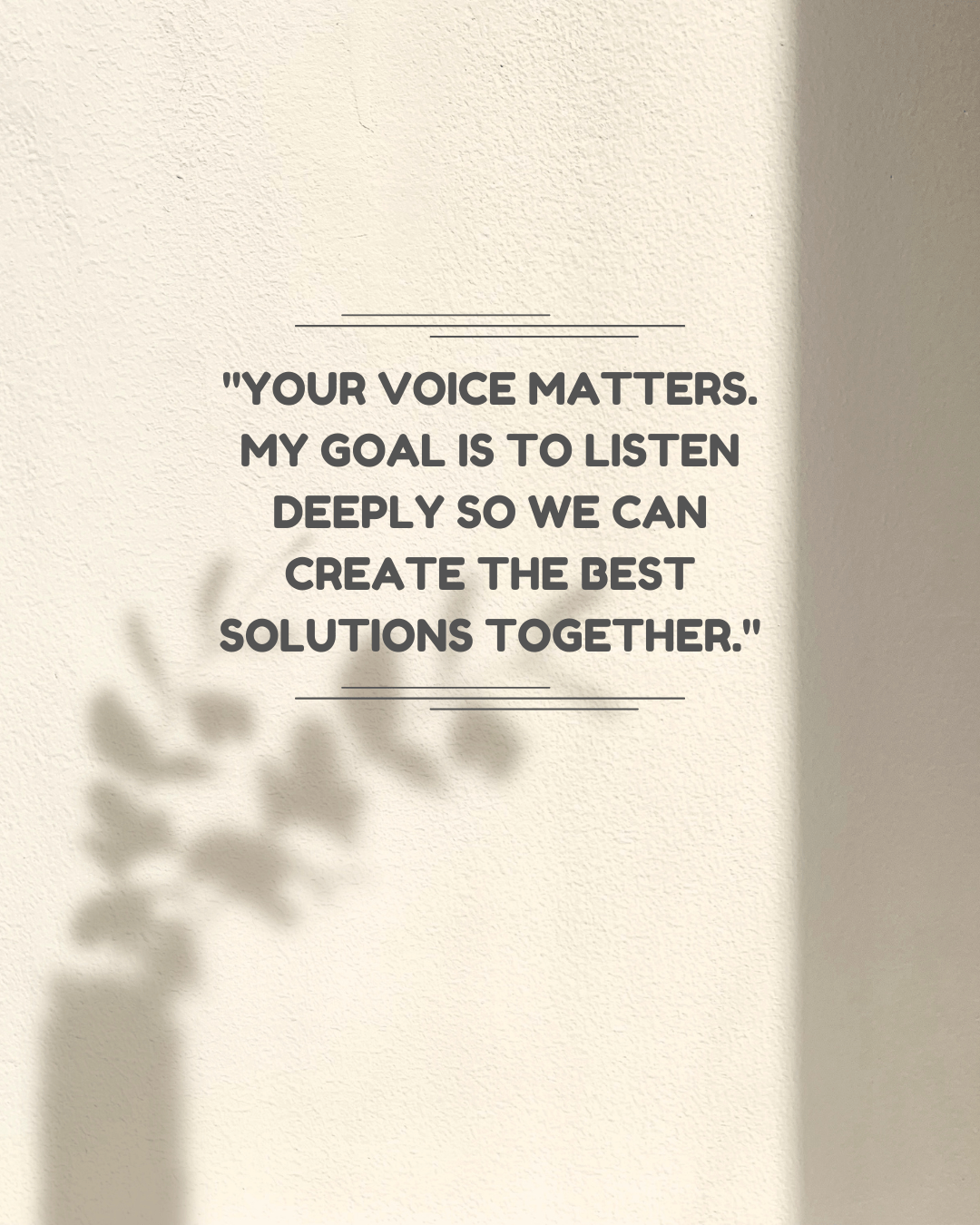 Your voice matters